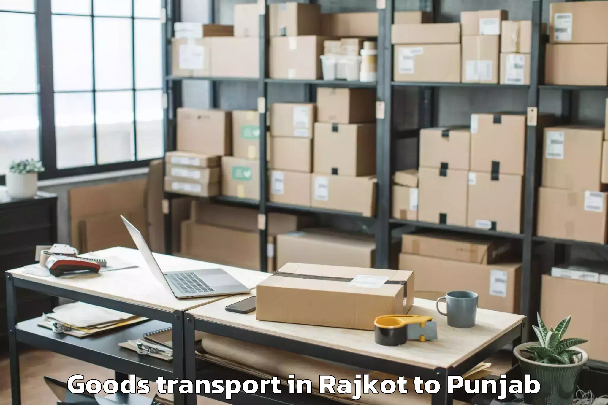 Affordable Rajkot to Sardulgarh Goods Transport